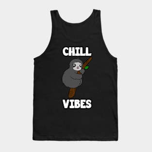 Cute Sloth Chill Vibes Tank Top